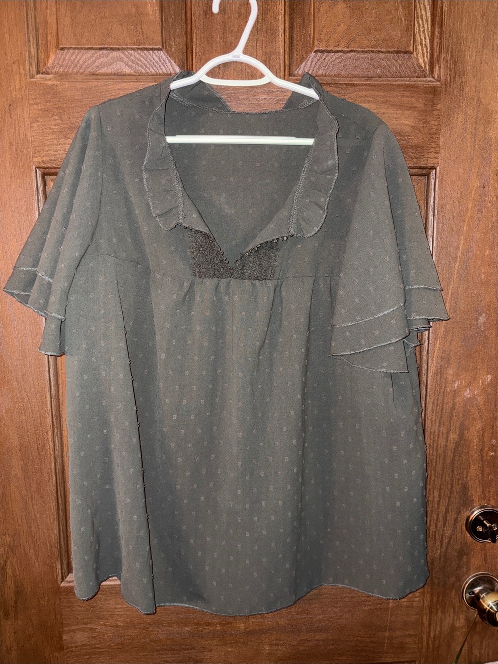 Women’s SHEIN curve green top